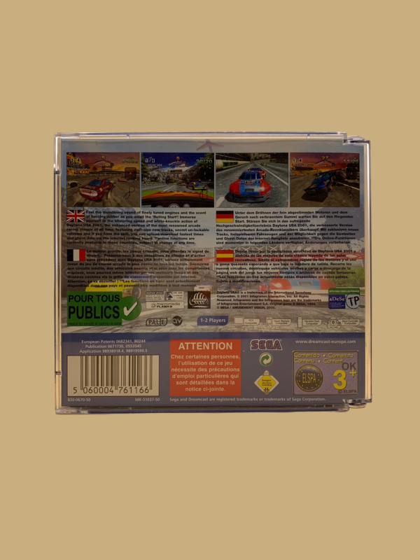 Dreamcast daytona usa 2001 back