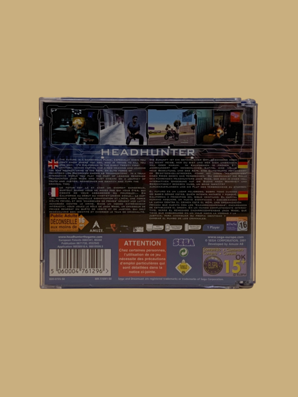 Dreamcast headhunter back