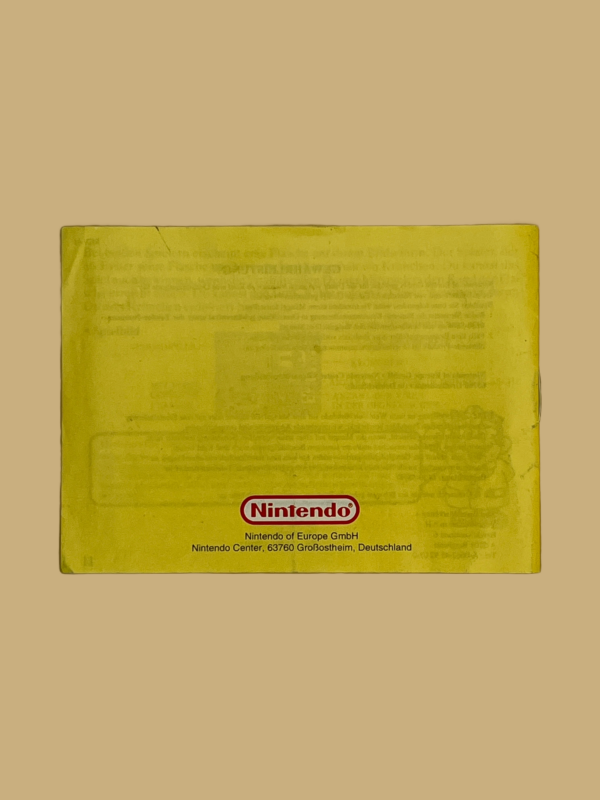 Game boy dr. mario booklet back