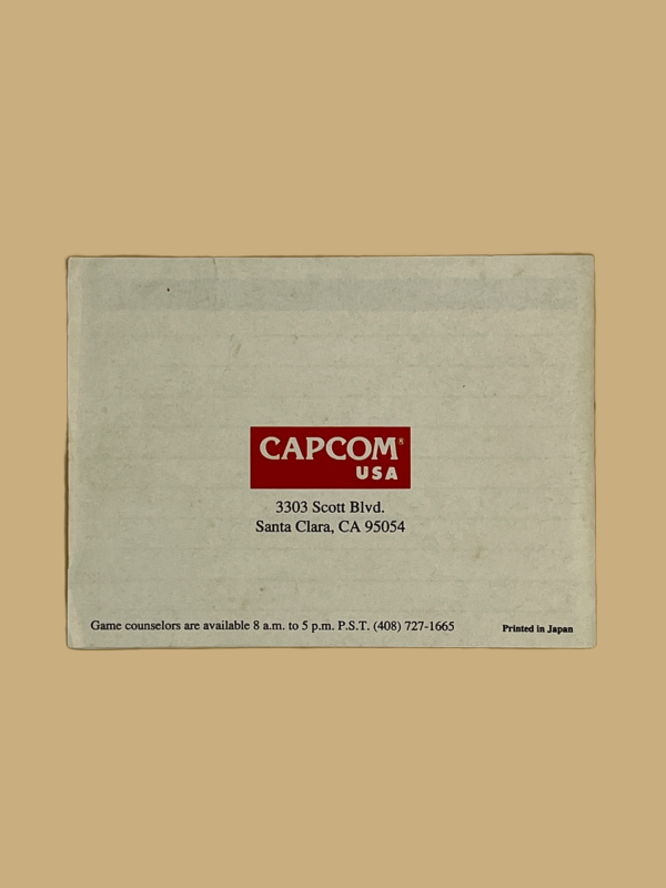 Game boy mega man dr. wily's revenge booklet back