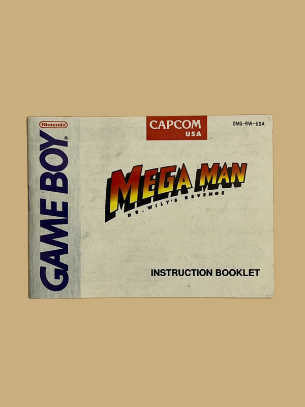 Game boy mega man dr. wily's revenge booklet front