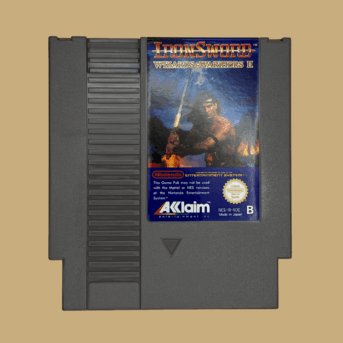 Nes iron sword wizards & warriors ii mit booklet front