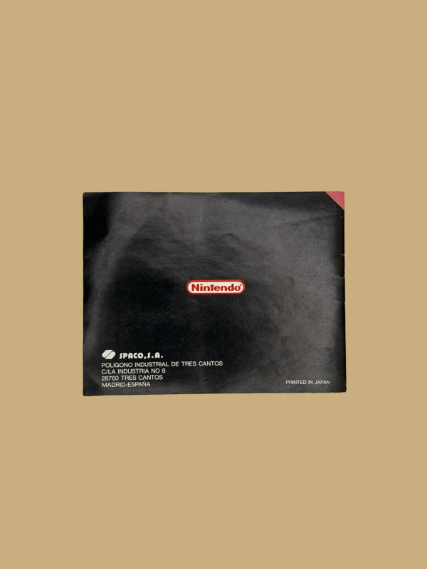 Nes mach rider mit booklet back booklet