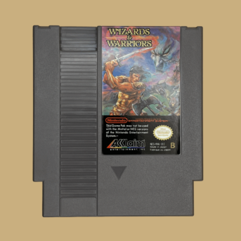 Nes wizards & warriors mit booklet front