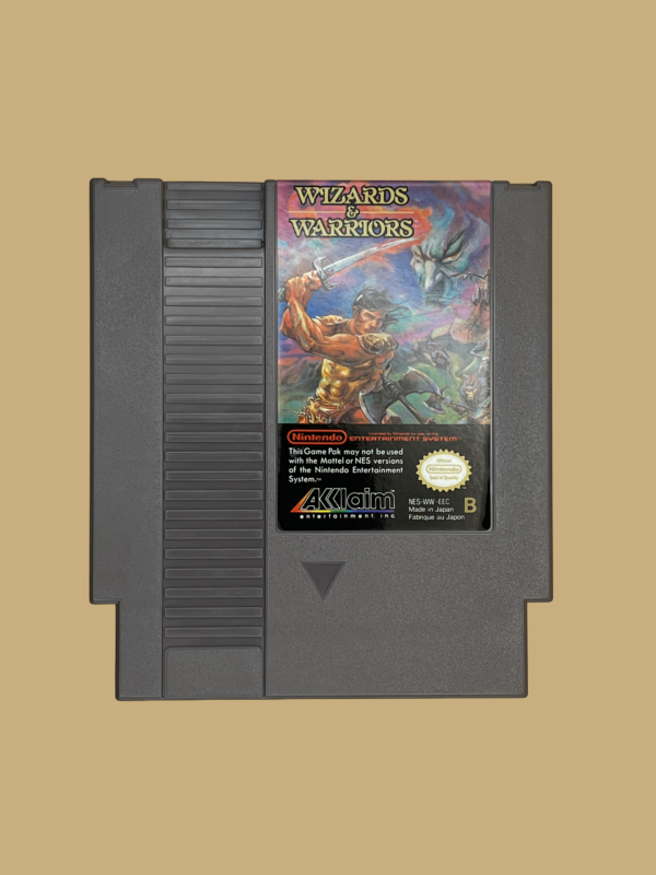Nes wizards & warriors mit booklet front