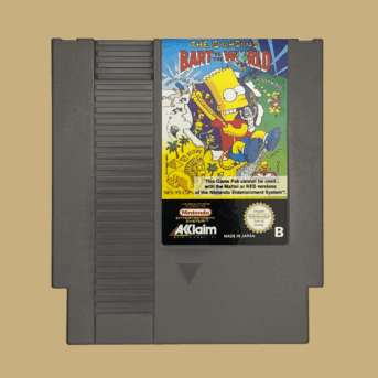Nes the simpsons bart vs the world front