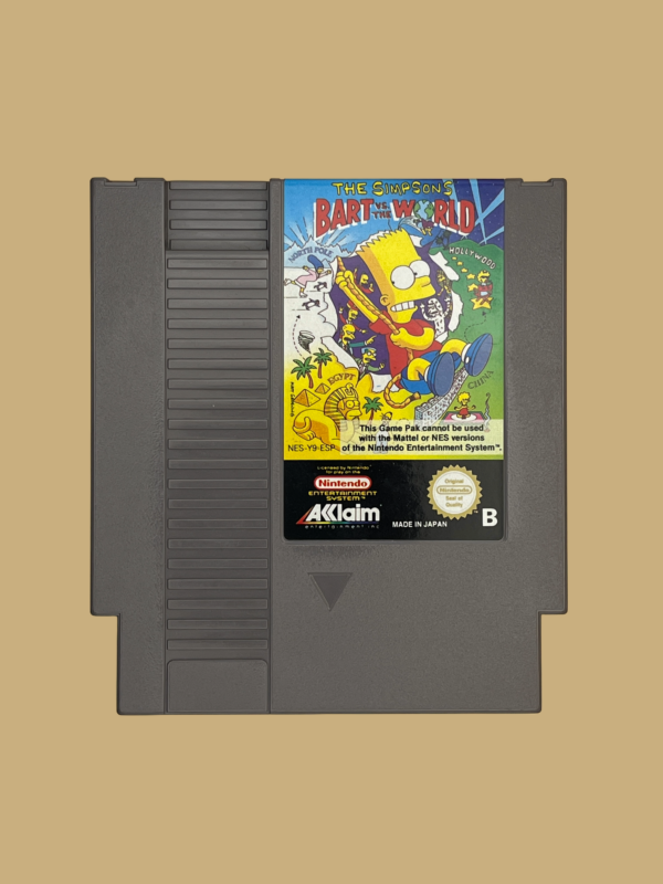 Nes the simpsons bart vs the world front