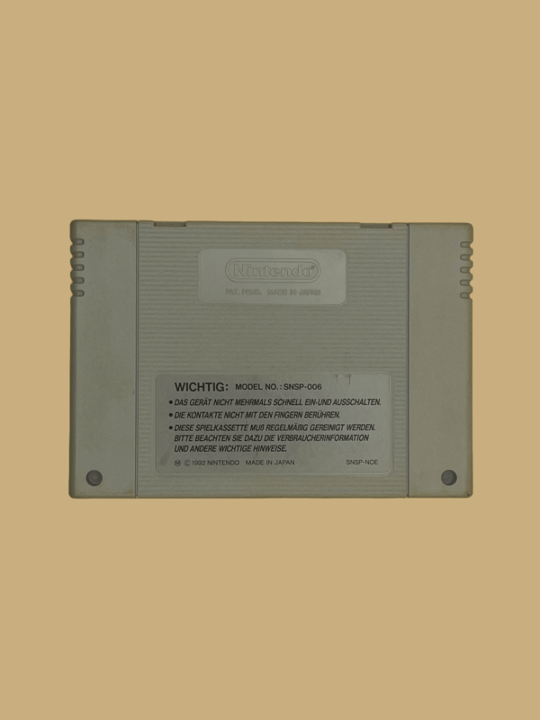 Snes wwf super wrestle mania back