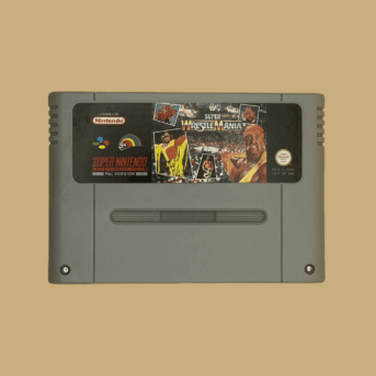 Snes wwf super wrestle mania front