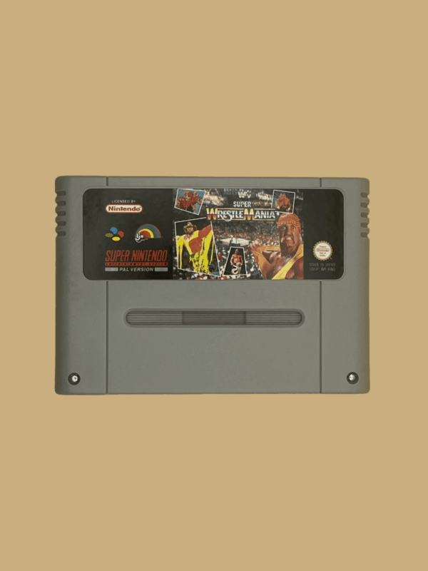 Snes wwf super wrestle mania front