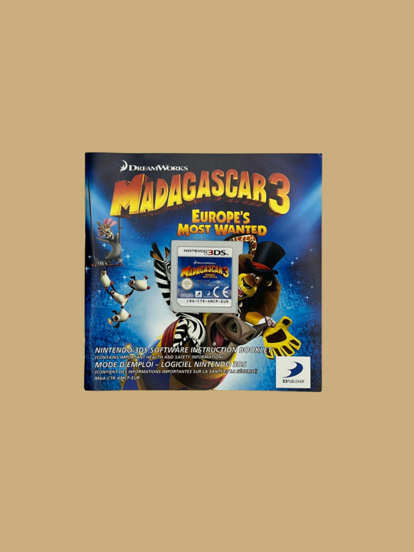 3ds madagascar 3 flucht durch europa booklet