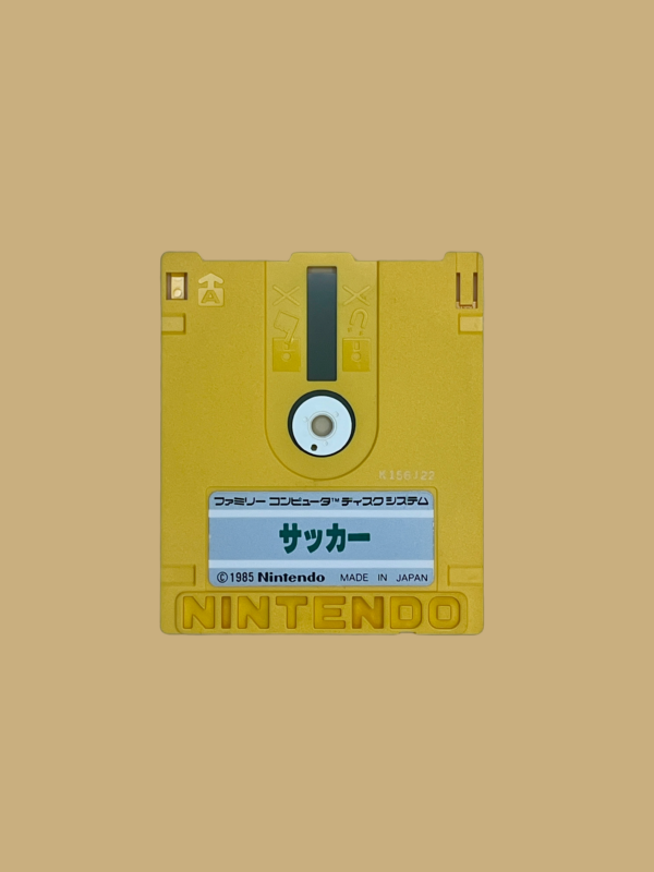 Famicom disk system soccer disc front