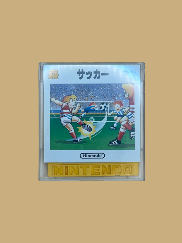 Famicom disk system soccer inlay case front