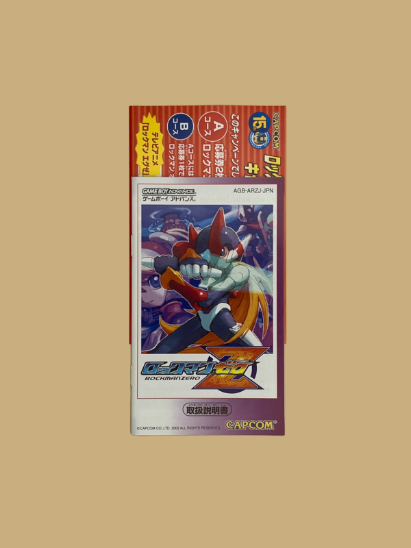 Game boy advance rockman zero booklet