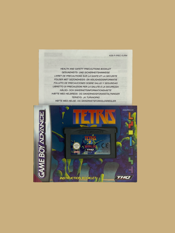 Game boy advance tetris worlds bodul und booklet