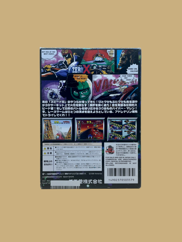 Nintendo 64 f zero x back
