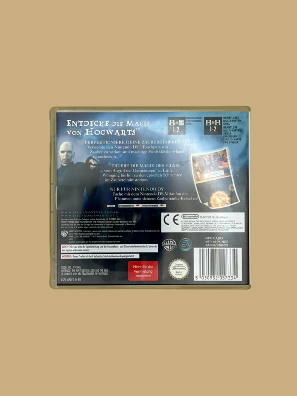 Nintendo ds harry potter und der orden des phönix back