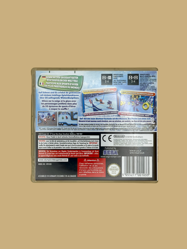 Nintendo ds mario & sonic at the olympic winter games vancouver 2010 back