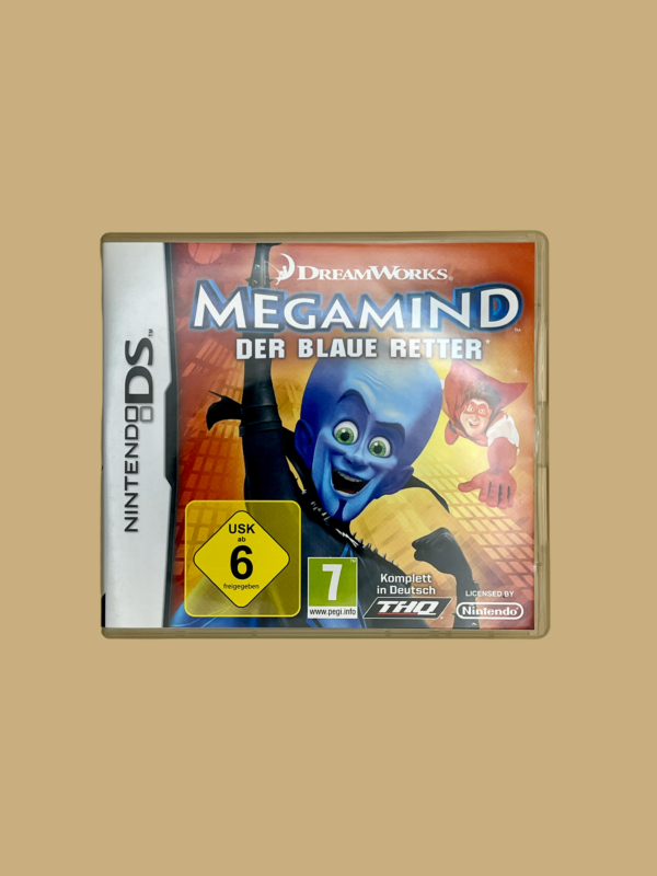 Nintendo ds megamind der blaue retter front