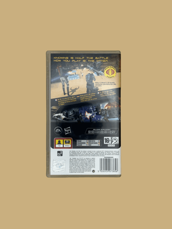Psp g.i. joe the rise of cobra back