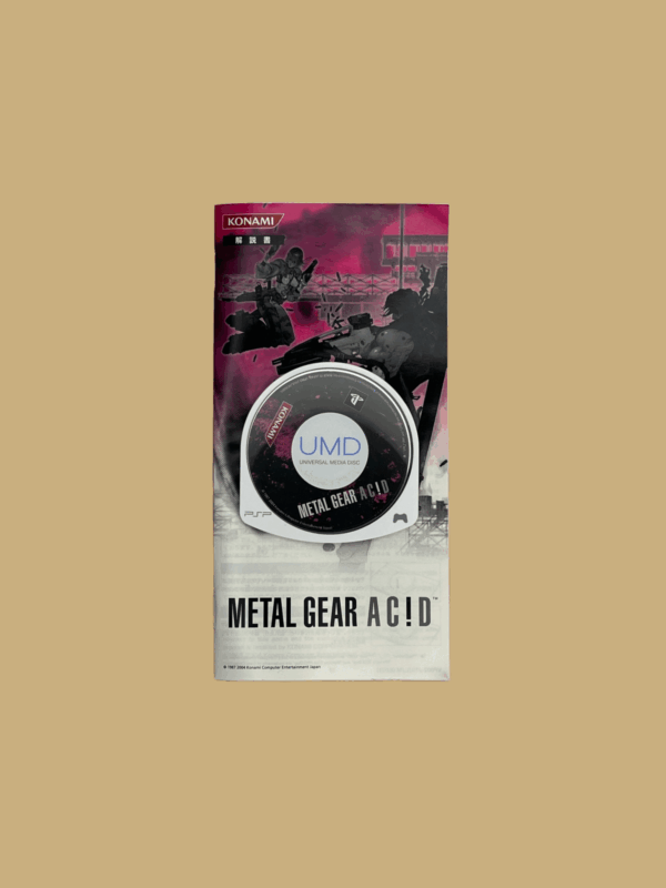 Psp metalgear booklet