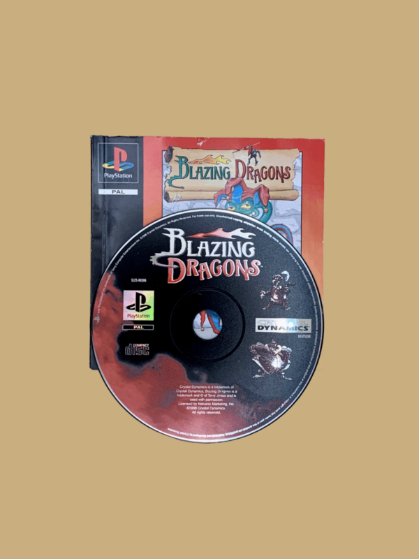 Playstation 1 blazing dragons disc