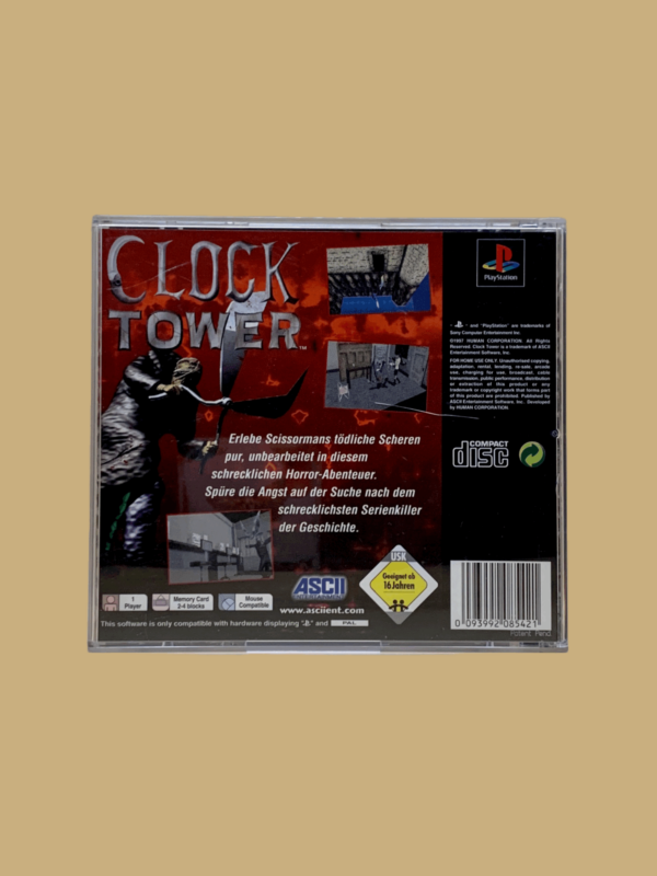 Playstation 1 clock tower back