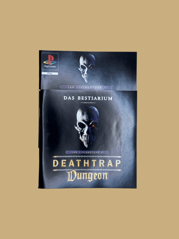 Playstation 1 deathtrap dungeon booklet