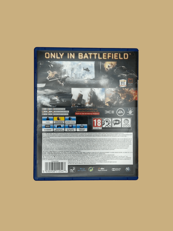 Playstation 4 battlefield 4 back