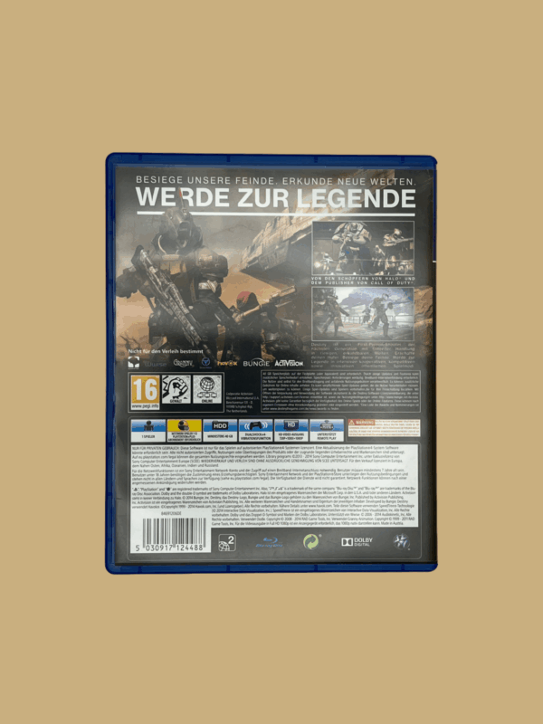 Playstation 4 destiny back