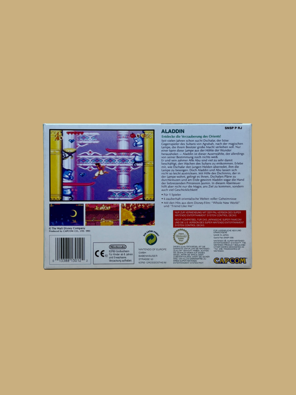 Snes aladdin back