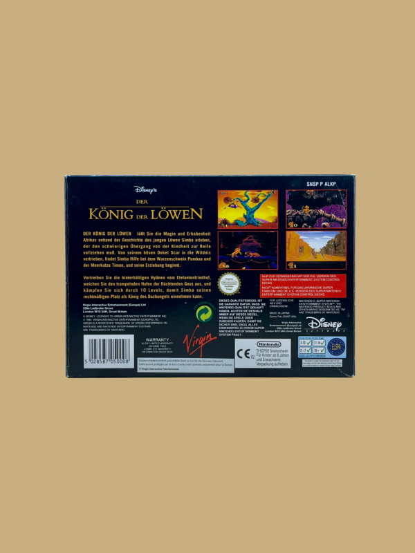 Snes der könig der löwen back