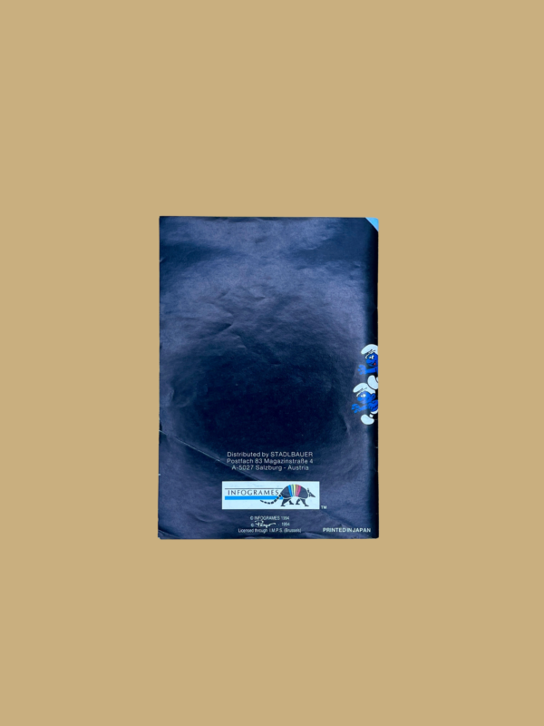 Snes die schlümpfe booklet back