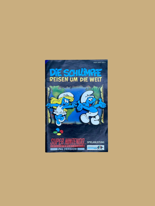 Snes die schlümpfe reisen um die welt booklet front