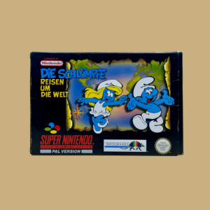 Snes die schlümpfe reisen um die welt front
