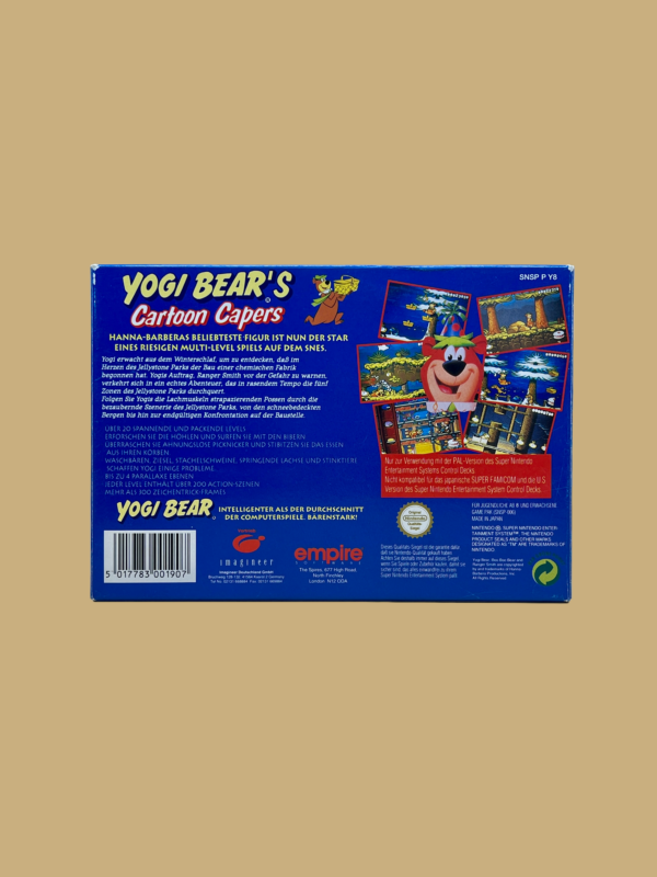 Snes yogi bear's cartoon capers back