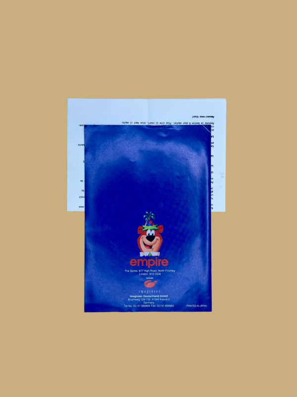 Snes yogi bear's cartoon capers booklet back