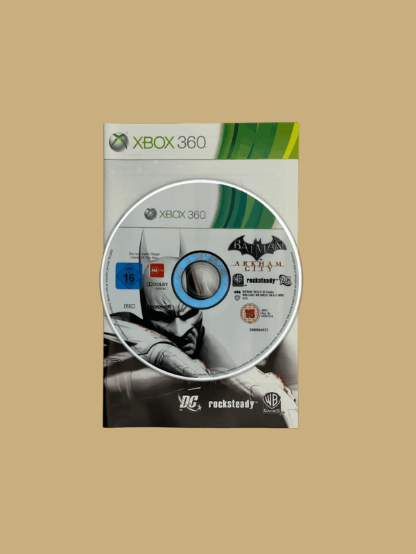 Xbox 360 arkham city disc