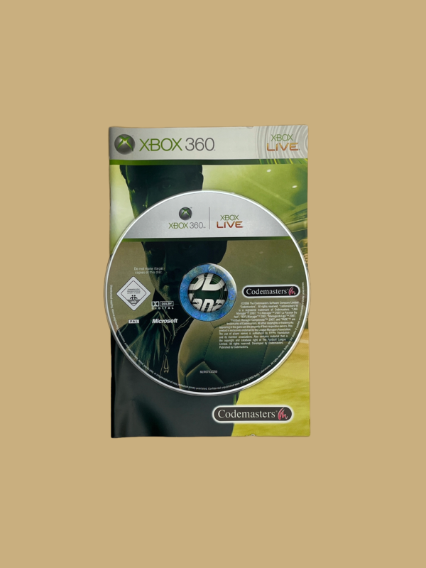 Xbox 360 bdfl manager 2007 booklet