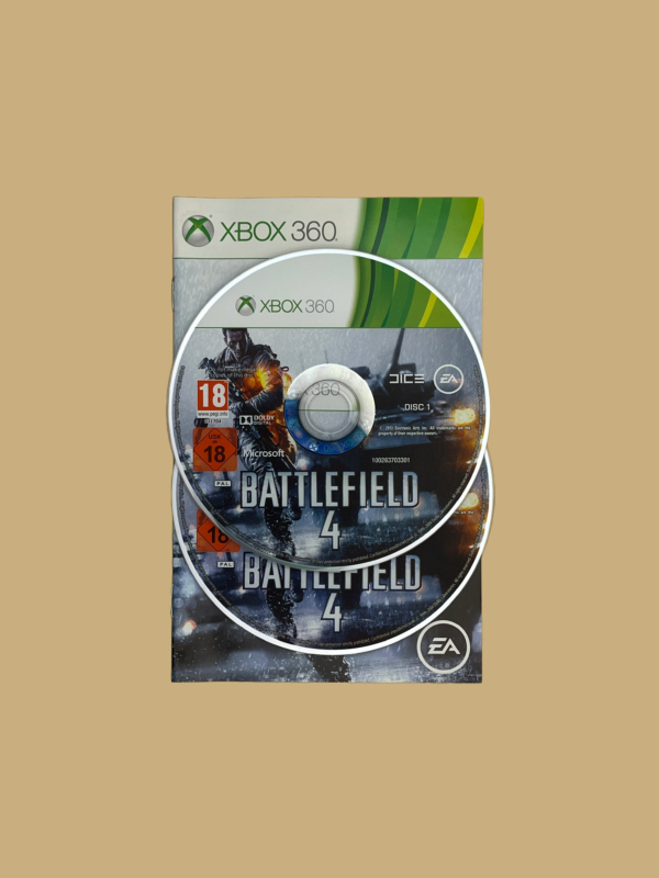 Xbox 360 battlefield 4 booklet