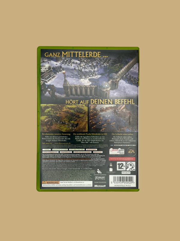 Xbox 360 der herr der ringe die schlacht um mittelerde ii back