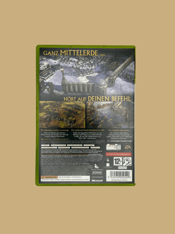 Xbox 360 der herr der ringe die schlacht um mittelerde ii back