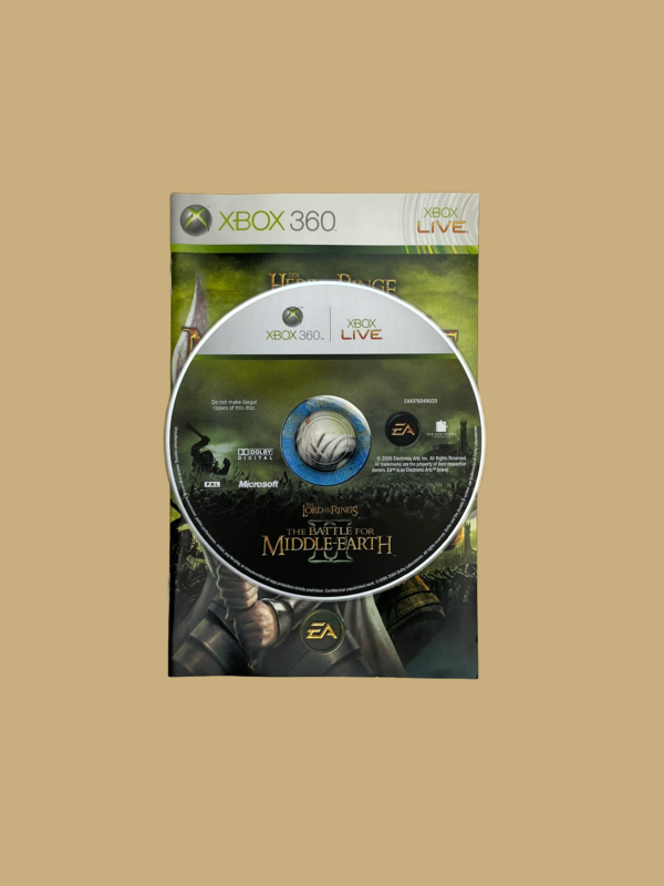 Xbox 360 der herr der ringe die schlacht um mittelerde ii disc