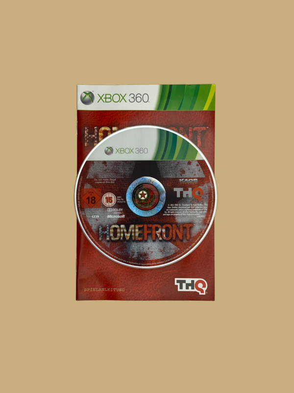 Xbox 360 homefront disc