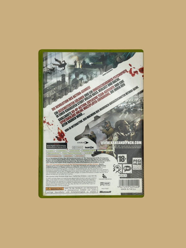 Xbox 360 kane & lynch dead men back