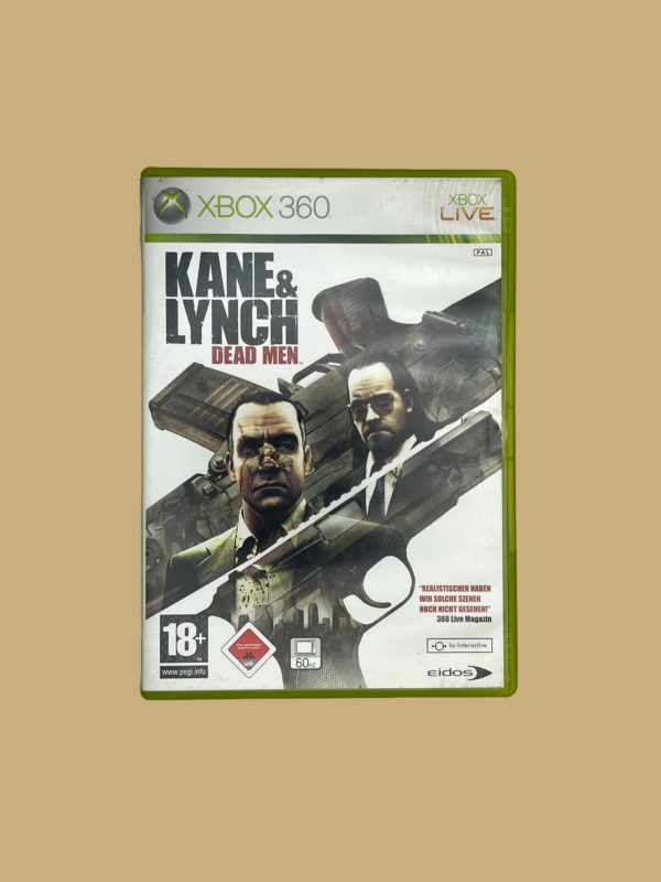 Xbox 360 kane & lynch dead men front
