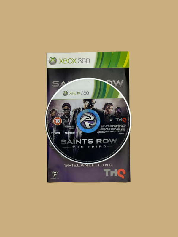 Xbox 360 saints row the third disc