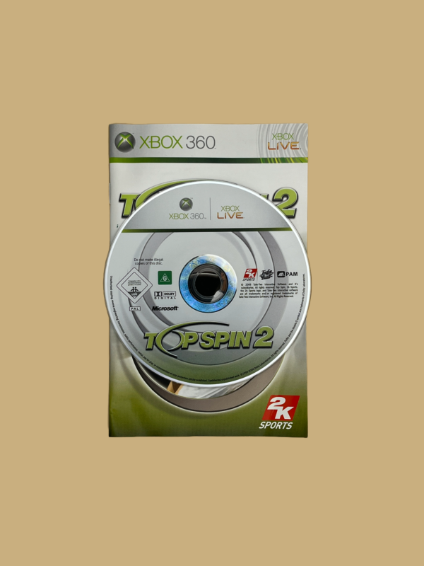 Xbox 360 topspin 2 disc