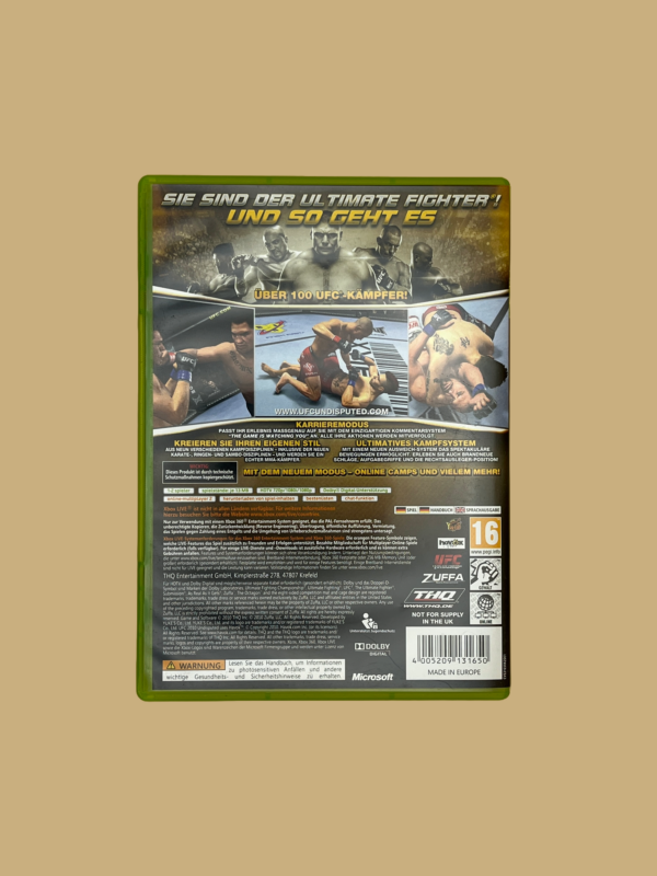 Xbox 360 ufc undisputed 2010 back