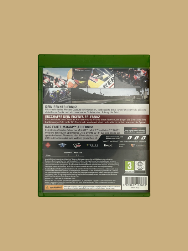 Xbox one motogp 15 back